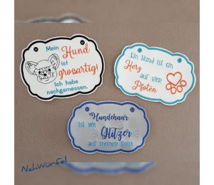 Stickserie - ITH Türschilder Hunde